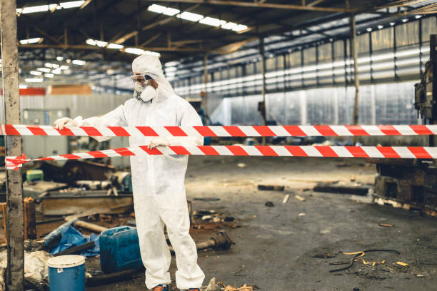 Professional Sewage Cleanup technician working in Hilliard, OH